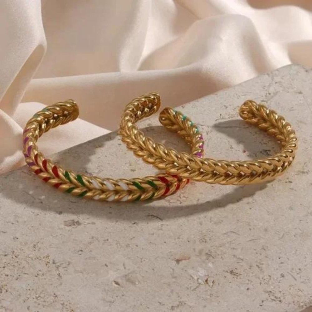 NEW 18K GOLD ADJUSTABLE BRACELET, NICE BRACELET, CUTE BRACELET - Picture 4 of 7